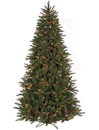 7.5 foot Eastern Fir Christmas Tree: Multi-Colored Lights For Christmas 2014