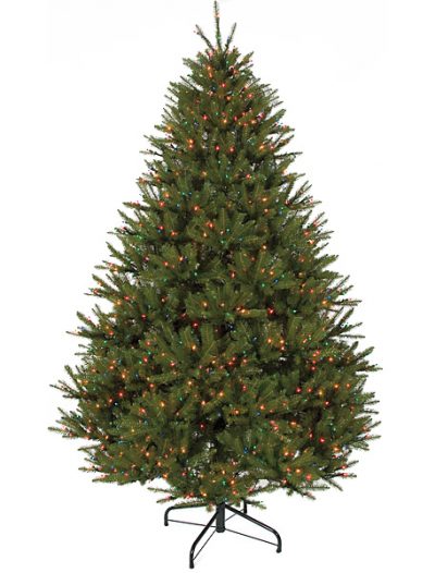 7.5 foot Mariana Fir Christmas Tree - Fluff Free: Multi-Colored Lights For Christmas 2014
