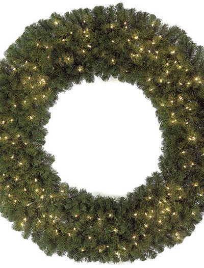 60 inch Virginia Pine Wreath: Unlit For Christmas 2014