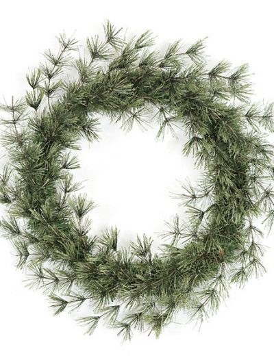 24 Inch Hard Needle Butte Pine Wreath For Christmas 2014