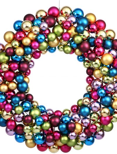 36 inch Ornament Ball Wreath For Christmas 2014