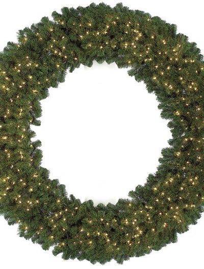 72 inch Virginia Pine Wreath: Clear Lights For Christmas 2014