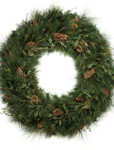 60 Inch Sugar Pine Wreath For Christmas 2014