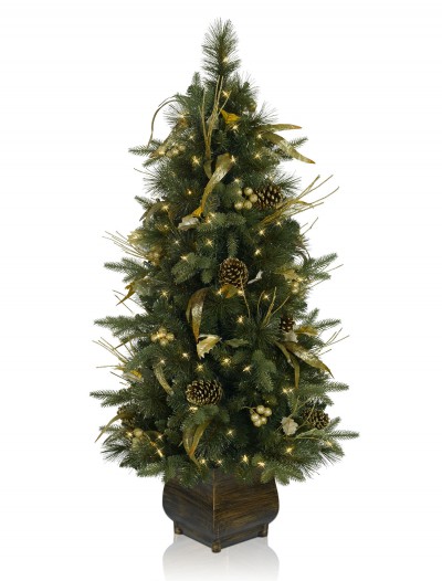 Napa Christmas Signature 4' Coloma Golden Pine Potted Artificial Christmas Tree (Christmas Tree)