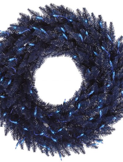 Dark Blue Fir Wreath For Christmas 2014
