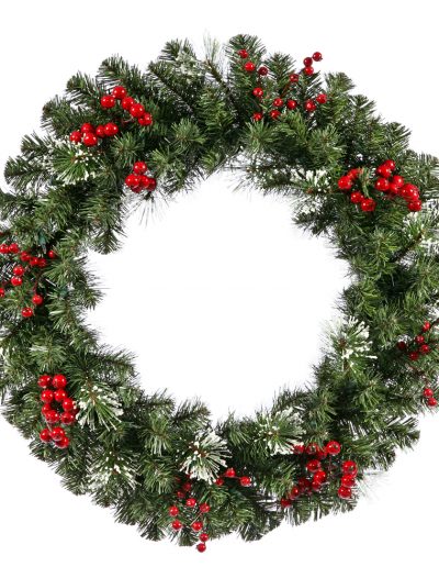 Siegal Berry Pine Wreath For Christmas 2014