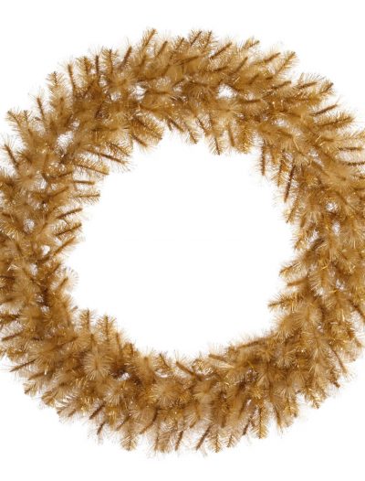 Gold Glitter Cashmere Pine Wreath For Christmas 2014