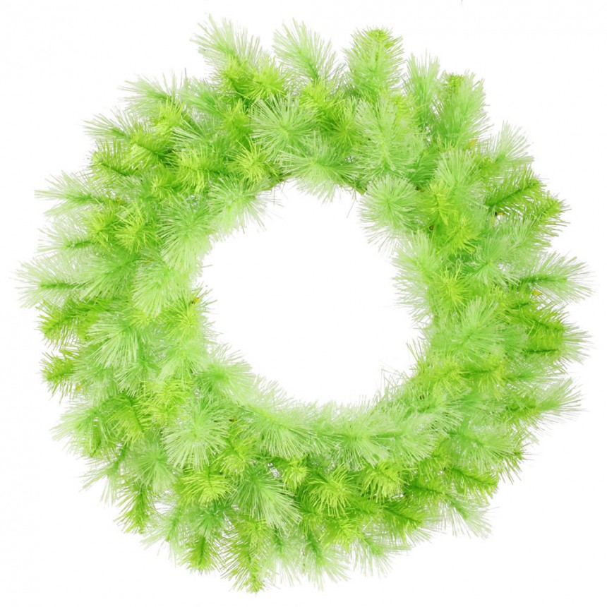30 inch Lime Cashmere Pine Wreath For Christmas 2014