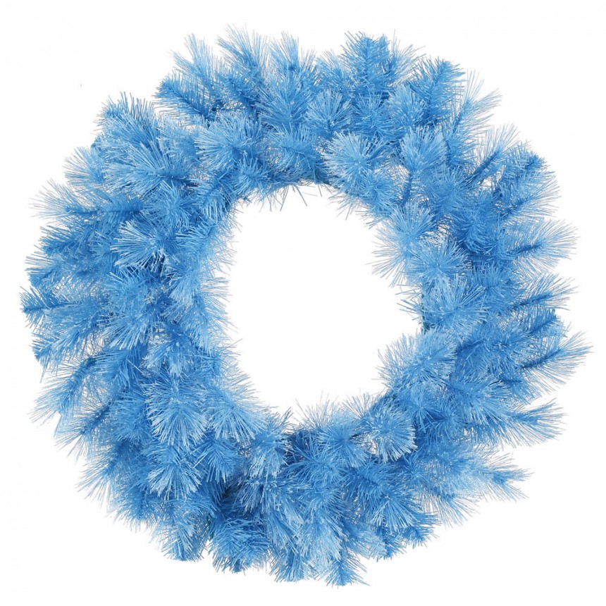 30 inch Baby Blue Cashmere Pine Wreath For Christmas 2014