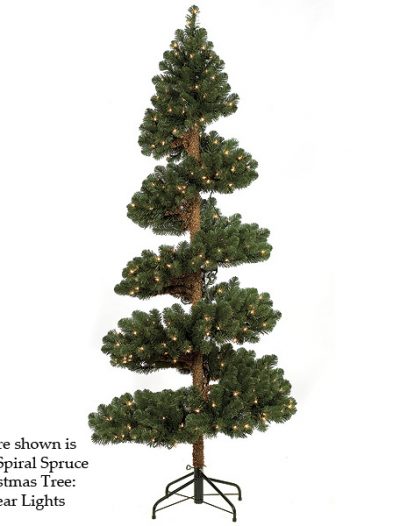 Spiral Spruce Christmas Tree For Christmas 2014