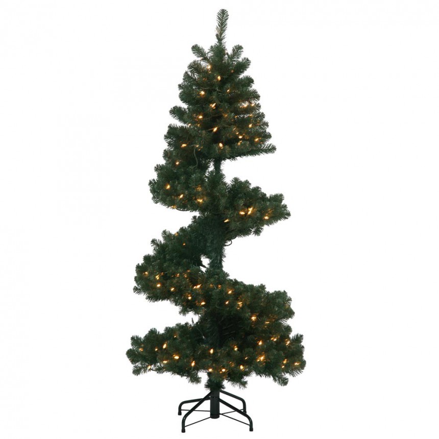 Artificial Spiral Christmas Pine Christmas Tree For Christmas 2014