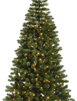 Vickerman 27558 - 9.5' x 62" Grand Teton Half Tree 450 Warm White T5 LED Lights Christmas Tree (G125386LED) (Christmas Tree)
