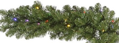 Vickerman 27571 - 9' x 14" Grand Teton Garland 100Mu LED (G125513LED) Christmas Garland (Christmas Tree)