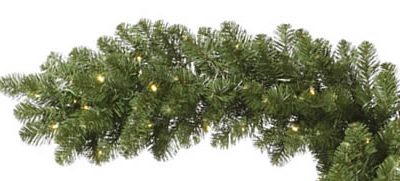 Vickerman 27574 - 9' x 18" Grand Teton Garland 100WmWhtLED (G125518LED) Christmas Garland (Christmas Tree)