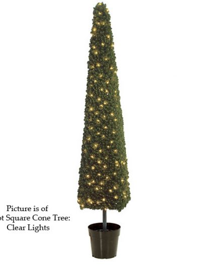 Square Cone Christmas Tree Topiary For Christmas 2014