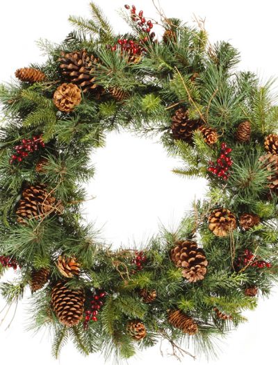 Vickerman 30 in. Cibola Mix Berry Wreath (Christmas Tree)