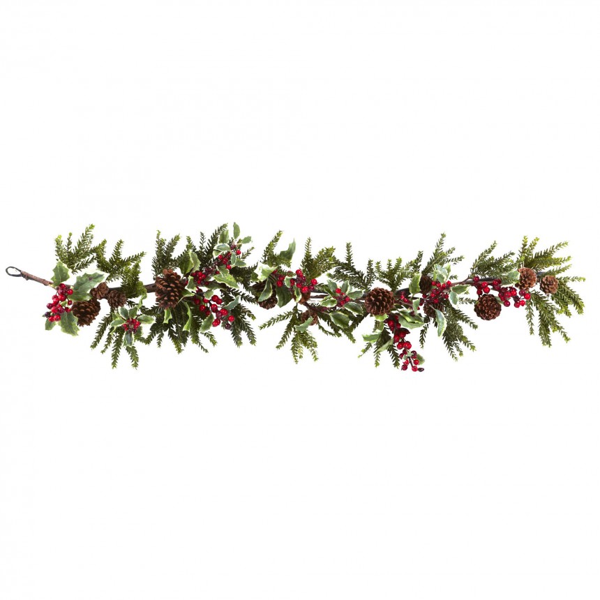 54 inch Artificial Holly Berry Garland For Christmas 2014