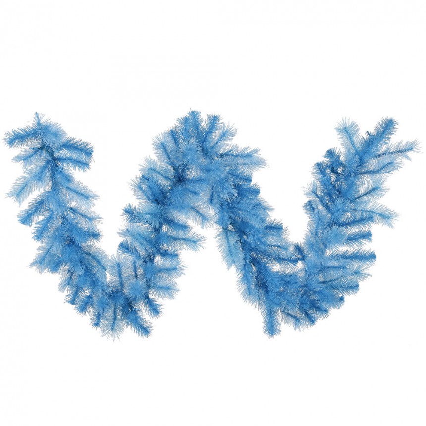 9 foot Baby Blue Cashmere Pine Garland For Christmas 2014