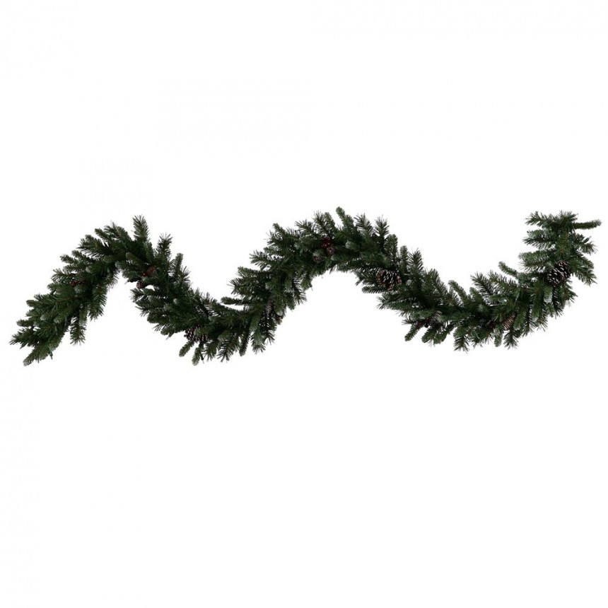 9 foot Artificial Ashberry Pine Garland with Pinecones For Christmas 2014
