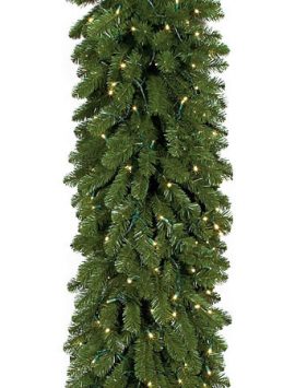 9 Foot Pine Garland: Clear Lights For Christmas 2014