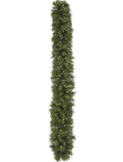 9 foot Mix Scotch Pine Garland: LED lights For Christmas 2014