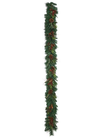 9 Foot Mix Pine Garland: Set of (2) For Christmas 2014
