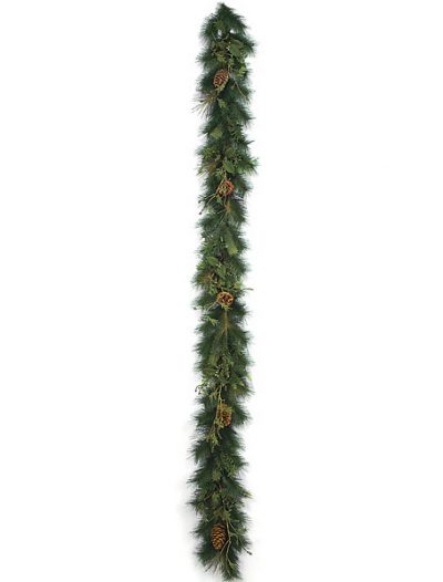 9 Foot Sugar Pine Garland: Set of (6) For Christmas 2014