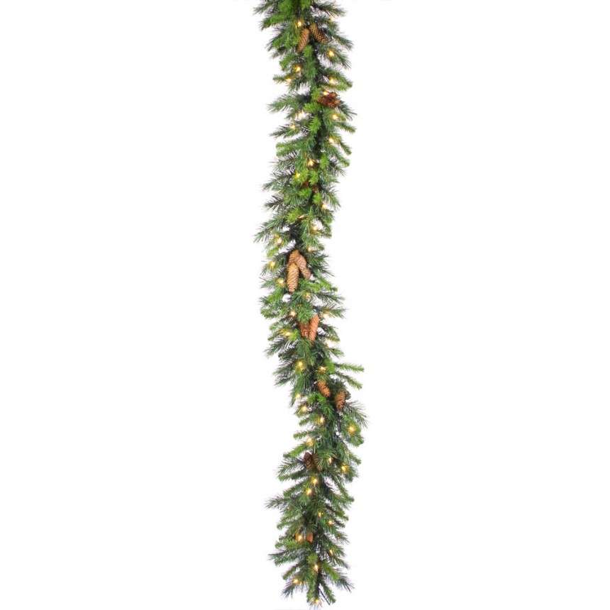6 foot Cheyenne Swag Garland with Dura-Lit Lights For Christmas 2014