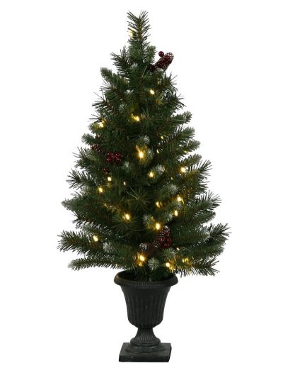 Artificial Ashberry Christmas Tree in Urn For Christmas 2014