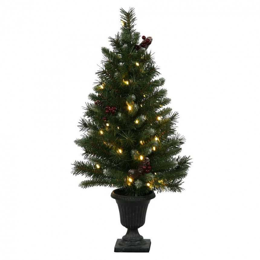 Artificial Ashberry Christmas Tree in Urn For Christmas 2014