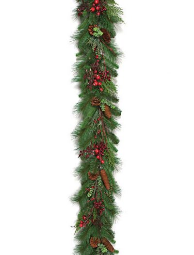 6 foot Mixed Pine Garland (Set of 2) For Christmas 2014