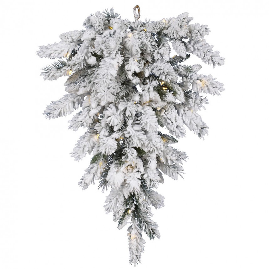36 Inch Snow Ridge Pine Teardrop with LED Lights For Christmas 2014