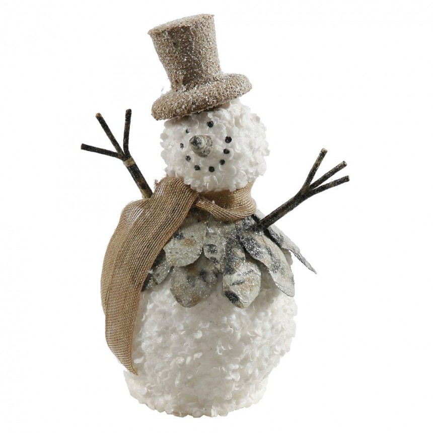 1 foot Burlap Christmas Snowman Ornament For Christmas 2014