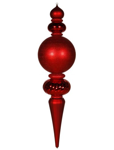 62 inch Shiny-Matte-Glitter Finial Ornament For Christmas 2014