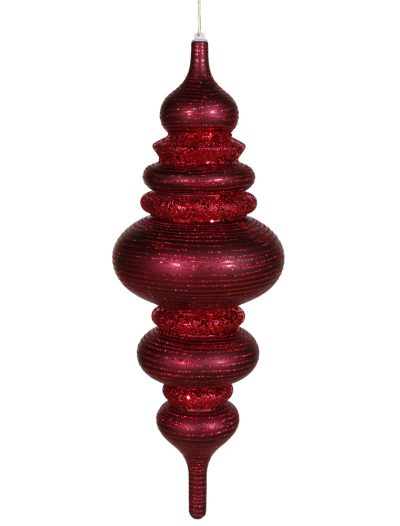23 inch Matte-Glitter Finial Ornament For Christmas 2014