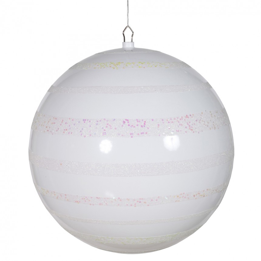 Glaze-Glitter-Sequin Ball Ornament For Christmas 2014