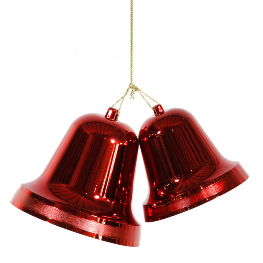 10 and 12 inch Double Bell Ornament For Christmas 2014