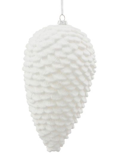 Artificial Matte-Glitter Christmas Pinecone Ornament For Christmas 2014