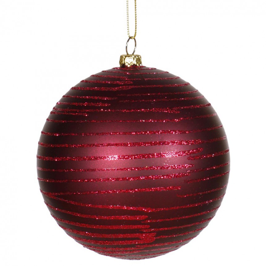 Matte-Glitter Christmas Ball Ornament For Christmas 2014