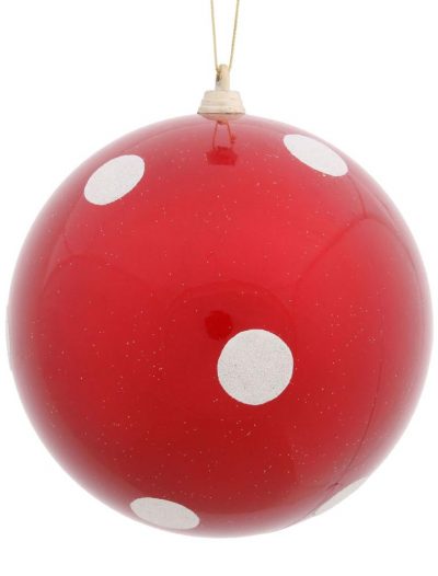 Polka Dot Christmas Ball Ornament For Christmas 2014