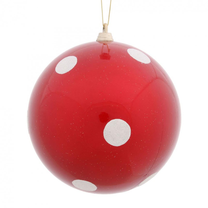 Polka Dot Christmas Ball Ornament For Christmas 2014