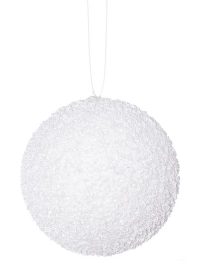 4.75 inch Artificial Beaded Sequin Ball Ornament (set of 3) For Christmas 2014
