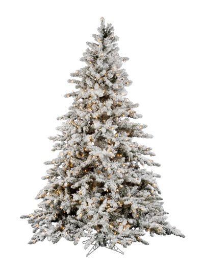 Flocked Utica Fir Christmas Tree For Christmas 2014