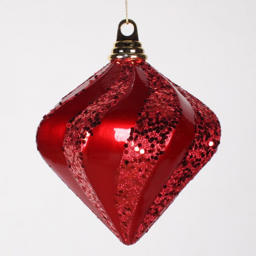 Candy Glitter Swirl Christmas Diamond Ornament For Christmas 2014