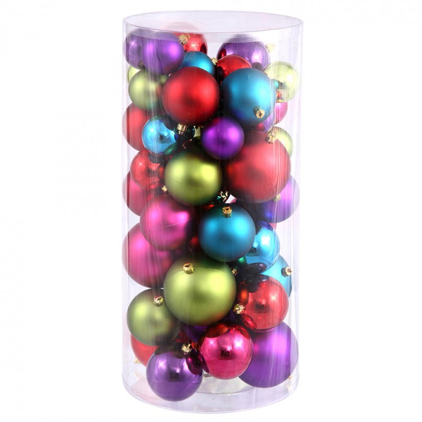 Shiny/Matte Christmas Ball Ornaments (set of 50) For Christmas 2014