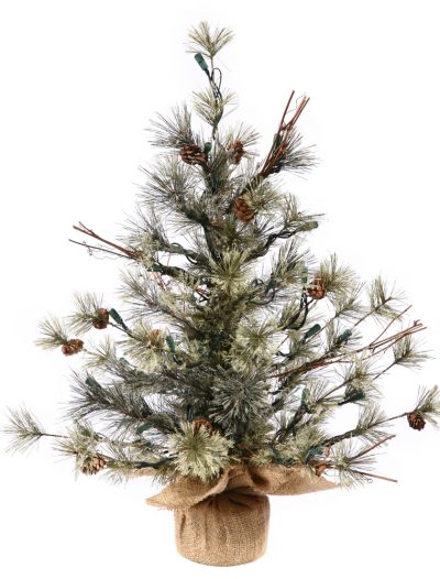 Dakota Pine Christmas Tree with Burlap Base For Christmas 2014
