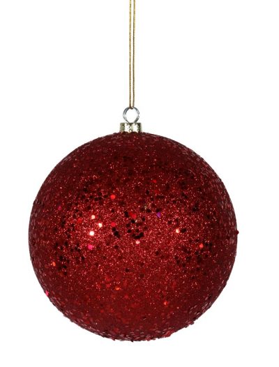 6 inch Sequin finished UV/Shatterproof Christmas Ball For Christmas 2014