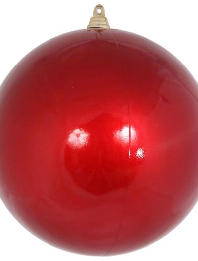 6 inch Red Candy Finish Christmas Ball Ornament For Christmas 2014