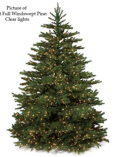 Full Windswept Pine Christmas Tree For Christmas 2014