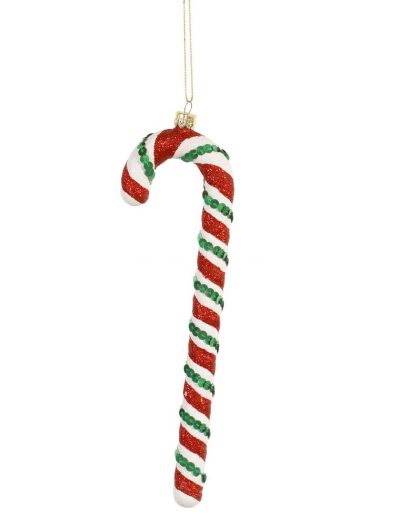 9 inch Red-Green-White Candy Cane Christmas Ornament For Christmas 2014